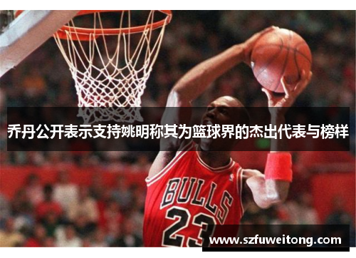 乔丹公开表示支持姚明称其为篮球界的杰出代表与榜样
